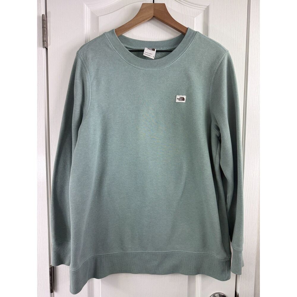 The North Face Women's Heritage Patch Crew Sweatshirt Sage Green Size XL